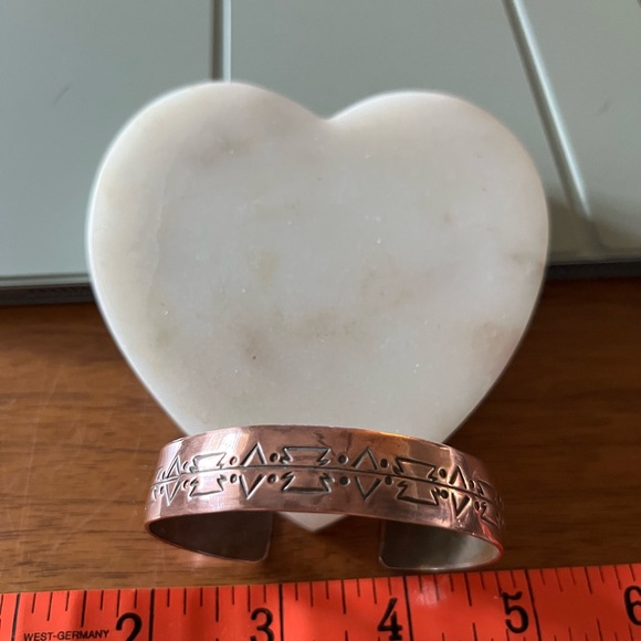 Copper Engraved Bracelet - Picture 1 of 5